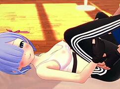 i wanted to rest after workout but ended up fucking rem from re zero hentai