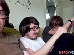 Real Milf Sucks Nerd's Dicks