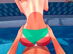 anzu mazaki fucking hard on the pool 4 yu-gi-oh ahegao step bikini tea gardner full fantasyking3