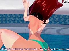 anzu mazaki fucking hard on the pool 4 yu-gi-oh ahegao step bikini tea gardner full fantasyking3