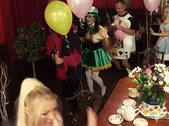 Gorgeous chicks, we having fun in group sex with guys!