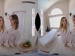 First Massage With Hot Blondes Aiden Ashley And Tiffany Watson