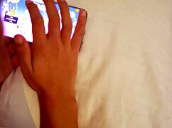 Creampied while messing around on the phone lol 😜