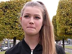 German Scout Picks Up Blonde 18 Olivia Sparkle for Rough Fuck