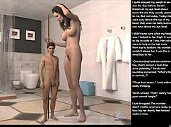 oh, check out this small gesture in episode 3 of 3d cartoon sex