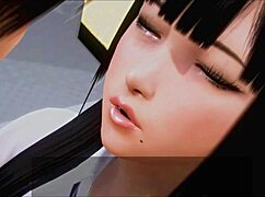 Brunette college babe in erotic anime hentai game action. Her big tits steal the show every time.