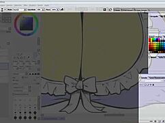 hentai speed drawing part 3: detailing big tits and nipples with flats and shading