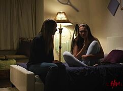 Bella Rolland And Laney Grey Engage In Lesbian Scissoring And Oral Pleasures