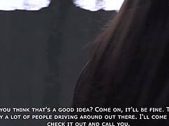 curvy russian milf gives steamy blowjob at abandoned site.