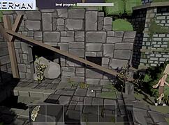 Intense gameplay in fuckerman