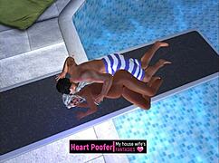 Taken At Public Swimming Pool Jumping Board Cartoon Sex