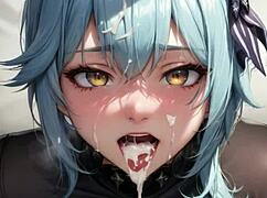 3d animated couple explores creative pussy play in asmr