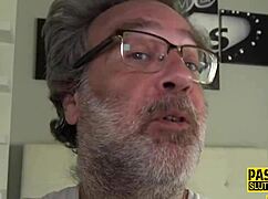 Watch this teen submissive get fucked rough in the ass!