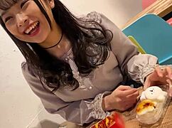 that japanese jd babe is so horny at 20, fucking with big tits and hairless pussy for creampie