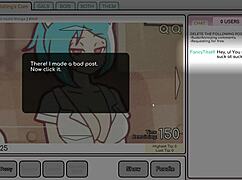 nicole in risky job hentai fondles big tits during massage to attract customers