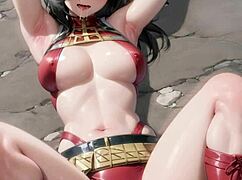 3d animated ai couple sneaks away for private pussy masturbation with asmr sound effects