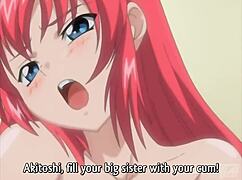 busty step sister and brother in hentai creampie scene