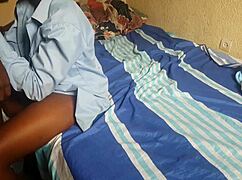 That ebony teen gets fucked hard by a big cock in homemade quickie