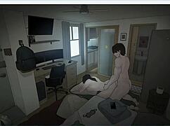 I-I can't believe this hentai scene with the tenants of the dead, it's so intense and stuff