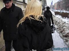 Casting newbie bends over and rides cock in doggystyle.