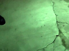 Unknown woman alone and sad at midnight asks for company and receives anal creampie in real video