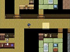 Tanned Natsuki in hentai game ep 5. Strangers can’t resist her plump body.