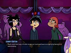 Goth cheerleader in Amity Park redux gives Danny a handjob