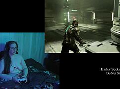 Naked Deadspace Playthrough Part 6 Featuring Big Natural Tits And Brunette BBW