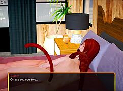 redhead with small tits in my new family