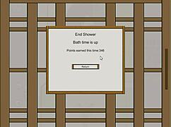 Cute ladies enjoy public bath in new hentai game