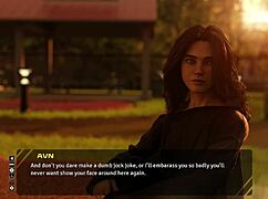 Move The Chains 05 - Stunning Long Haired Brunette Wants To Talk About The Old Days Taboo Hentai 3d Game