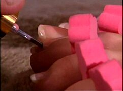 katie morgan's feet get fucked hard with toes and pussy wet!