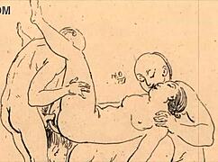 have you seen this vintage erotic illustration? it's so hot and antique.
