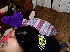 demon futanari fucks with monster cock and cums hard