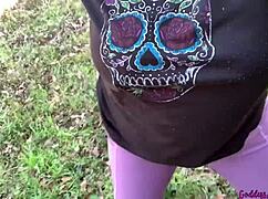 i bounce my big tits while pissing on pussy with dirty feet and shoes