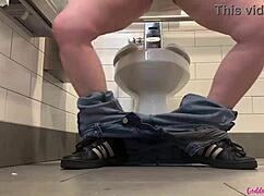 i bounce my big tits while pissing on pussy with dirty feet and shoes