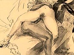 Vintage Erotic Drawings Evoke Intense Passion and Desire