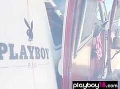 Behind The Scenes With A Nude Surfer Slut On The Beach