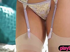 raven haired babe says, versus teen in sexy lingerie