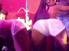 naked ebony stripping at club onyx night out
