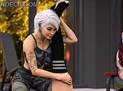 steps of debauchery 33 - see naked babes working out in gym