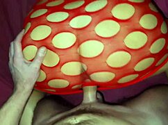 High Heels and Bodysuit Drive Him Wild for a Messy Creampie