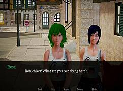 big tits teen in homemade game scene