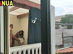 if my neighbor knew about the interracial blowjob at home