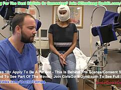 Latina teen Taylor Ortega tested for orgasms by doctor