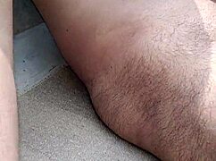 indian gay guy in public playing with his horny big cock