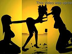 Black Swan and Sparkle take control in wild cowgirl ride