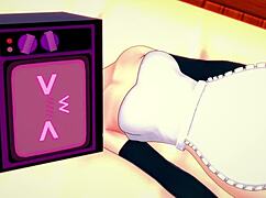 Tv woman viste su delantal en la enfermer�a para follar hentai?