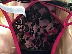 Look at that wet pussy in new underwear