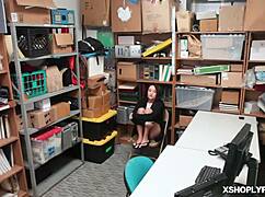 Man, LP officer cock handles Isabella Nice in the shop hardcore style!